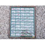 A set of 50 Player's cigarette cards depicting mid 20th century motor cars and racing cars
