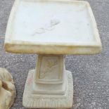 Stonework - a reconstituted bird bath