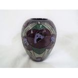 Moorcroft - a good quality Moorcroft vase decorated in the Rennie Rose pattern,
