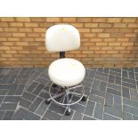 A good quality leather vintage swivel office chair