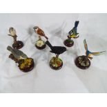 Six models from the British Birds collection to include the Nuthatch, the Kingfisher,