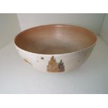 Clarice Cliff - a large pedestal bowl 'Capri', 8 cm (h) x 19.