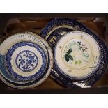 A good lot to include 13 plates, predominantly blue and white to include,