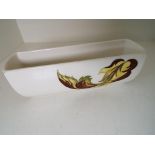 Moorcroft Pottery - a rectangular planter / trough vase decorated in the Autumn Leaves pattern,
