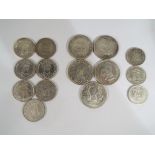 Numismatology - a collection of South Africa silver coins comprising five Crowns, two x 1948, 1949,