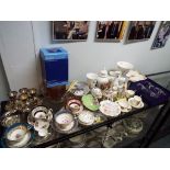 A good mixed lot of predominantly ceramics and glassware to include a collection of Aynsley,