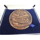 A cast toned bronze medal commemorating the bi-centenary of the launch of 'the original' lifeboat