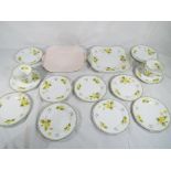 Shelley - fifteen pieces of ceramic tableware by Shelley predominantly decorated in a floral