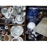 A mixed lot of ceramic tableware to include a Royal Doulton drinking vessel,