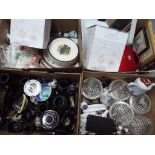 A good mixed lot of ceramic tableware, paperweights, decorative bon bon dishes, a sandwich toaster,