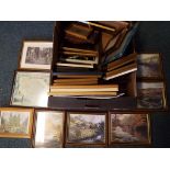 Over 40 picture and photo frames of varying sizes, approx.