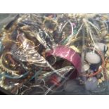 A large quantity of costume jewellery