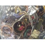 A large mixed lot of costume jewellery