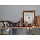 A collection of 8 figurines depicting birds to include, a Border Fine Arts, Shudehill, Goebel,