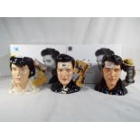 Royal Doulton - three Royal Doulton character jugs depicting Elvis Presley to include EP4 Jailhouse
