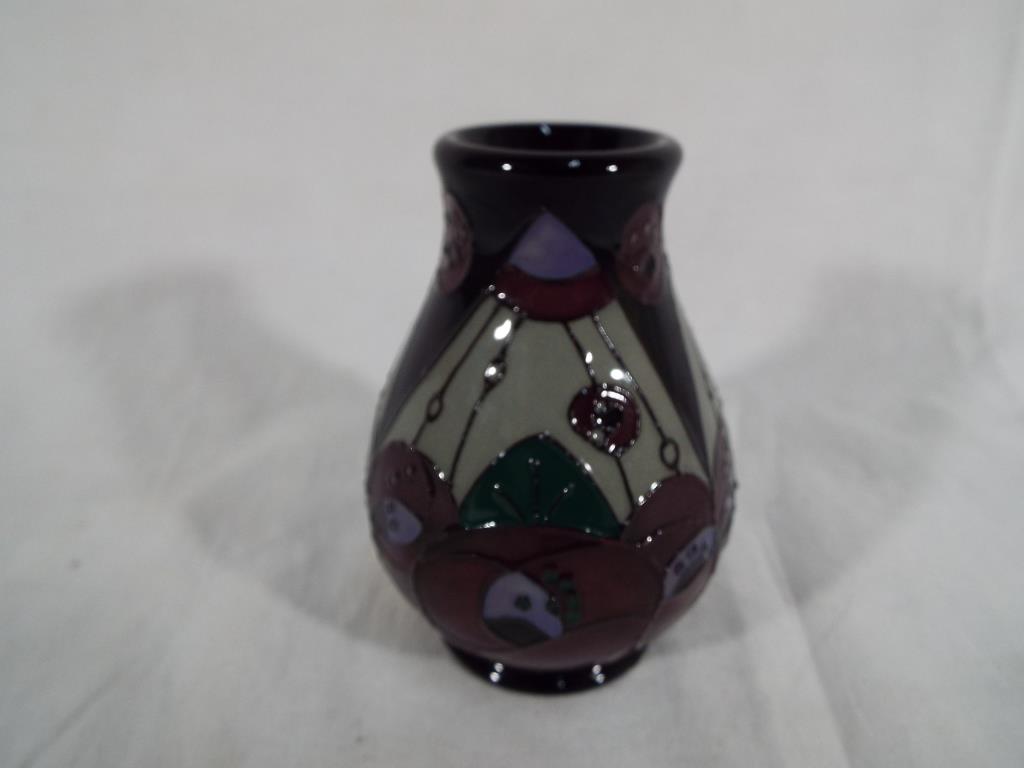 Moorcroft Pottery - a Moorcroft Pottery vase decorated in the Rennie Rose pattern, 7. - Image 3 of 3