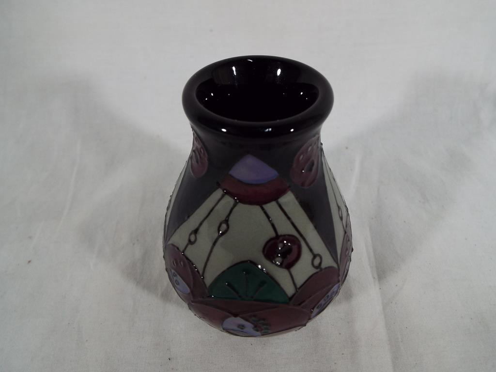 Moorcroft Pottery - a Moorcroft Pottery vase decorated in the Rennie Rose pattern, 7. - Image 2 of 3