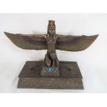 Egyptian - an Egyptian depicting Isis set on a plinth 25 cm (h) x 33 cm (w)