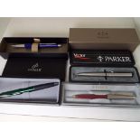 Parker - four propelling pencils comprising Parker Frontier, Parker Vector,