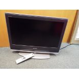 A Sony flat screen TV model KDL-26S2010 serial no 1026771 with remote control