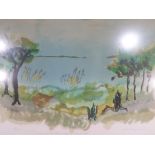 Astri Bergman Taube - A limited edition print depicting a landscape scene,