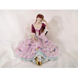 Royal Dux - a Royal Dux large lady figurine with impressed marks to the base,