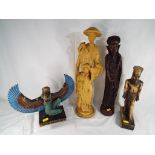 Two Asian carved figurines,