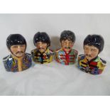 A set of four toby jugs (Sergeant Pepper) Legends of Rock and Roll by Bairstow Manor Collectables,