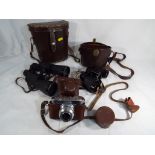 A pair of Prinz binoculars in case,