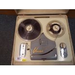 A Verdik high fidelity S.1 .reel to reel supported in hard carry case, serial No.