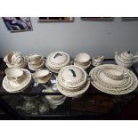 A large quantity of Royal Doulton "Almond Willow" D6373 approximately 60 pieces.