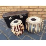 Tabla - a pair of Indian drums comprising a small right hand drum called Dayan and a larger metal