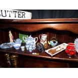 A good mixed lot to include a collection of Asian ceramics, blue and white ware,