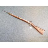 A replica French sporting flintlock rifle with working action