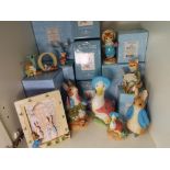 Border Fine Arts Beatrix Potter - a collection of figurines comprising BFA Peter Rabbit in the