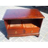 A mahogany 2 door cabinet by Stag 62 cm