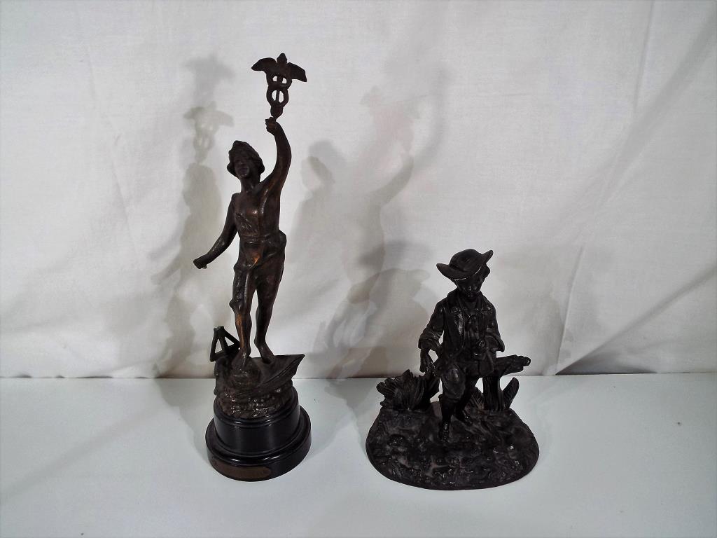 Two spelter figurines Est £20 - £40