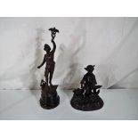 Two spelter figurines Est £20 - £40