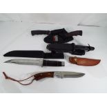 A lot of five knives to include Smith & Wesson,