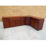 A three piece dining room suite by William Lawrence, that splits into three, approx size,