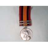 LOT WITHDRAWN -Boer War Queens South Africa medal (1899-1902) with Talana and Cape Colony bars,
