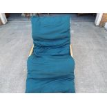 A good quality pine framed single futon / chair / single bed