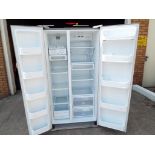 An LG American fridge freezer, Premium EZ with digital display,