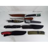 A collection of nine knives to include Hi-Cut, Fladen, Boda,