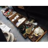 A good lot to include 8 boxes of ceramics, glassware, pictures, bellows, mobile phones,