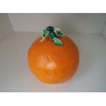 Minton - a lidded preserve pot in the style of an orange