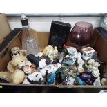 A good mixed lot of glassware and ceramics to include ornamental ware,