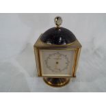 A Bucherer Swiss made vintage Imhoff rotating clock / weather station with Clock, Barometer,