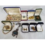 A good collection of lady's and gentleman's costume jewellery,