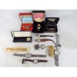 A good lot of mixed vintage wristwatches.